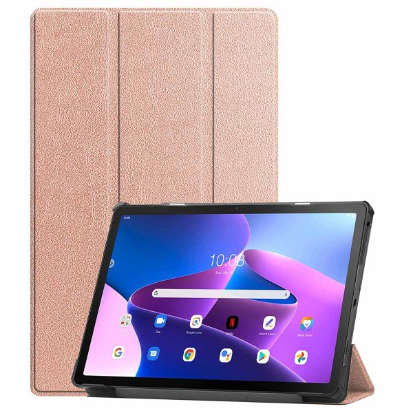 imoshion Trifold Bookcase Lenovo Tab M10 Plus (3rd gen) - Rosé Goud