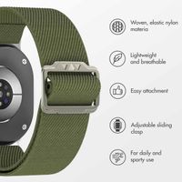 imoshion Elastic Nylon Band Samsung Galaxy Watch 9 (40/44mm) / Watch 8 (40/44mm) / Classic (46mm) - Green