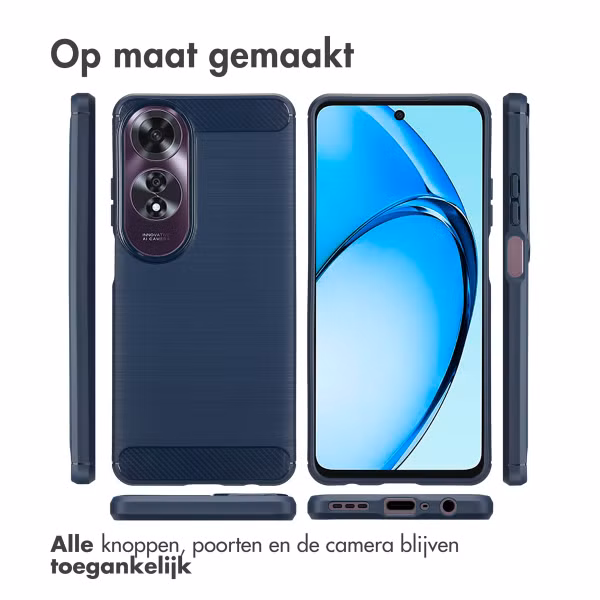imoshion Brushed Backcover Oppo A60 4G - Donkerblauw