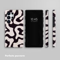 Selencia Vivid Tough Backcover Samsung Galaxy S25 Ultra - Art Wave Black