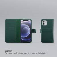 Selencia Olyn Uitneembare Bookcase met MagSafe Apple iPhone 12 (Pro) - Groen