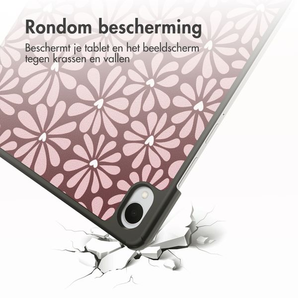 imoshion Design Trifold Bookcase Samsung Galaxy Tab S11 - Bloom Love Blush