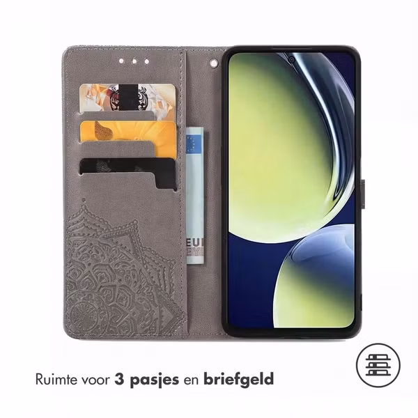 imoshion Mandala Bookcase OnePlus Nord CE 3 Lite (5G) - Grijs