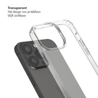 Selencia Backcover met afneembare haakjes Apple iPhone 15 Pro Max - Transparant
