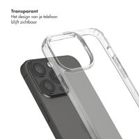 Selencia Backcover met afneembare haakjes iPhone 15 Pro Max - Transparant