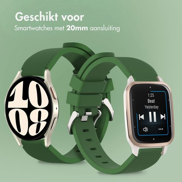 imoshion Flexibel Siliconen bandje Samsung Galaxy Watch 7 40/44 mm - Donkergroen