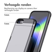 imoshion Backcover met pasjeshouder Apple iPhone SE (2022 / 2020) / 8 / 7 - Grijs