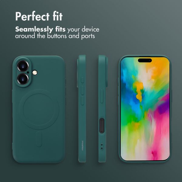 imoshion Colour Back Cover with MagSafe Apple iPhone 16 - Dark Green