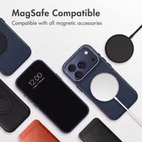 Accezz Leather Case with MagSafe Apple iPhone 18 Pro Max / 17 Pro Max - Nightfall Blue