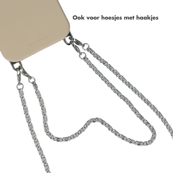 Selencia Universeel telefoonkoord ketting - Zilver