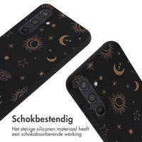 imoshion Siliconen design hoesje met koord Samsung Galaxy A55 - Sky Black