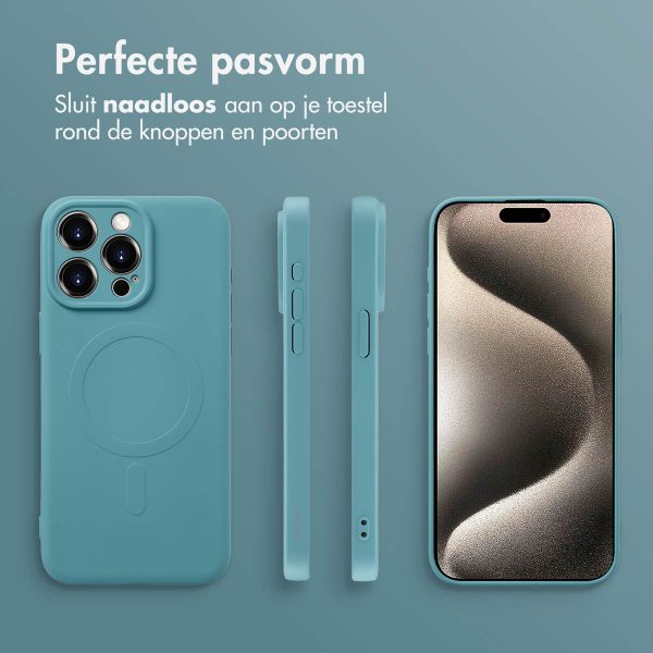imoshion Color Backcover met MagSafe Apple iPhone 15 Pro Max - Smoke Green