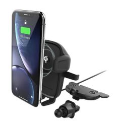 iOttie Easy One Touch Wireless Charging - Telefoonhouder auto - Ventilatierooster en CD speler - Zwart
