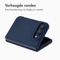 Accezz Liquid Silicone Backcover met MagSafe Apple iPhone Duo - Donkerblauw
