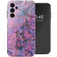 Selencia Vivid Backcover Samsung Galaxy A15 (5G) - Fresh Paint Flower Orange