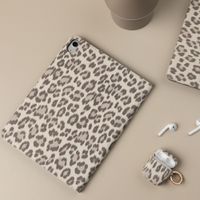 Selencia Sabi Bookcase met panterprint Samsung Galaxy Tab S11 - Soft Ivory