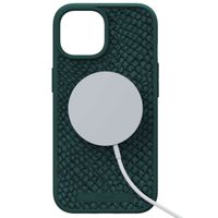 Njorð Collections Salmon Leather MagSafe Case iPhone 15 - Green