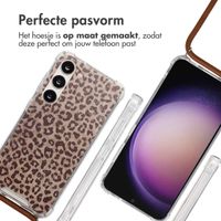 imoshion Design hoesje met koord Samsung Galaxy S23 - Leopard Mood