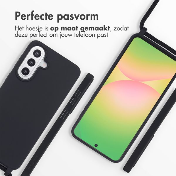 imoshion Siliconen hoesje met koord Samsung Galaxy A57 (5G) - Zwart