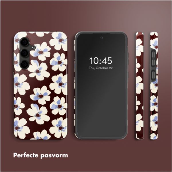 Selencia Vivid Backcover Samsung Galaxy S24 FE - Choco Flower Pop