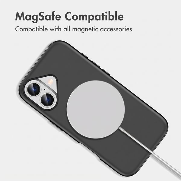imoshion Colour Back Cover with Thin MagSafe Ring Apple iPhone 17 - Black
