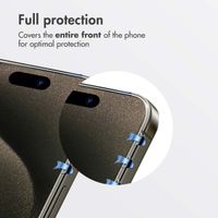 Accezz Tempered Glass Screen Protector + Applicator Apple iPhone 15 Pro