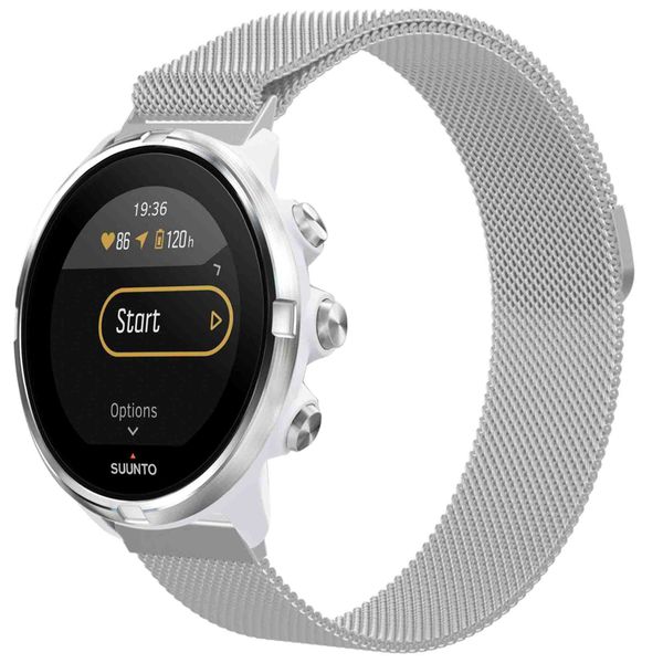 imoshion Milanees magnetisch bandje  - Universeel 24 mm aansluiting - Zilver