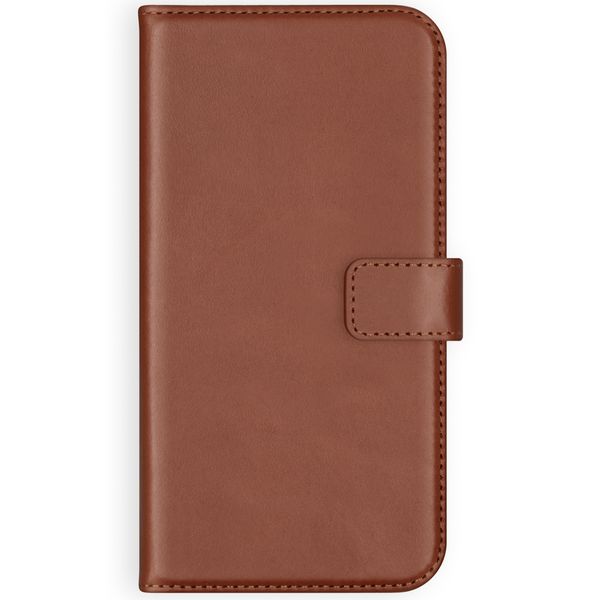 Selencia Echt Leren Bookcase iPhone Xr - Bruin