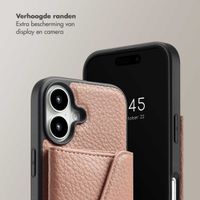 Selencia Sera Koordhoes met pashouder envelop iPhone 16 - Old Pink