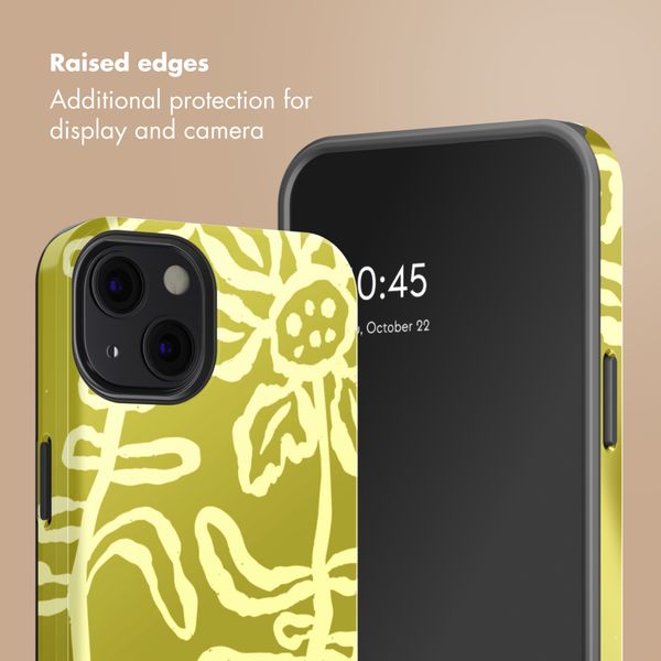 Selencia Vivid Back Cover with MagSafe Apple iPhone 13 - Chalky Bloom