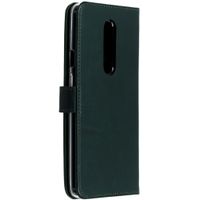 Selencia Echt Lederen Bookcase OnePlus 7 Pro - Groen