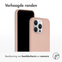 Accezz Liquid Silicone Backcover met MagSafe Apple iPhone 15 Pro Max - Roze