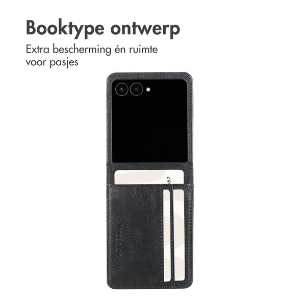 imoshion Luxe Bookcase Samsung Galaxy Z Flip 8 - Zwart