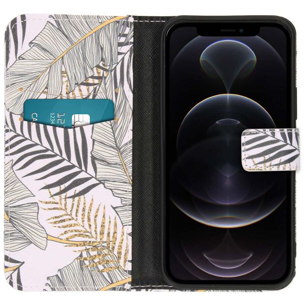 imoshion Design Softcase Bookcase iPhone 12 (Pro) - Glamour Botanic