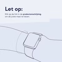 Apple Siliconen solobandje Apple Watch | 44/45/46/49 mm - Maat 9 - Sterrenlicht