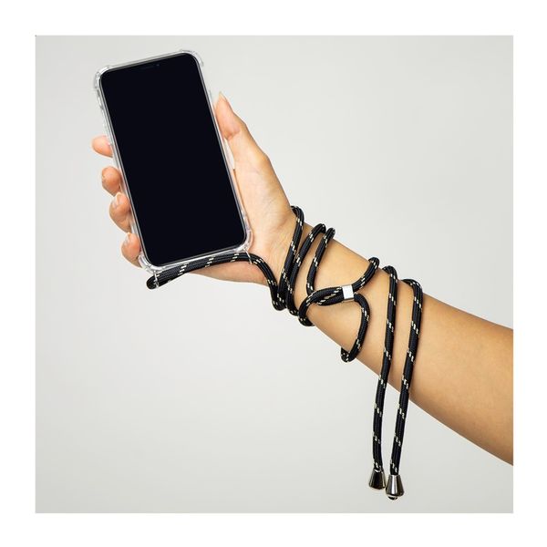 imoshion Backcover met koord Apple iPhone 8 Plus / 7 Plus - Zwart & Goud