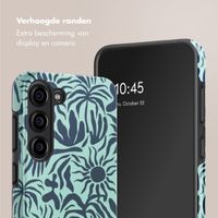 Selencia Vivid Backcover Samsung Galaxy S23 - Tropical Vibes Light Blue