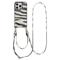 Selencia Nova Phone Case with Cord and Card Holder Apple iPhone 14 Pro - Zazzy Zebra