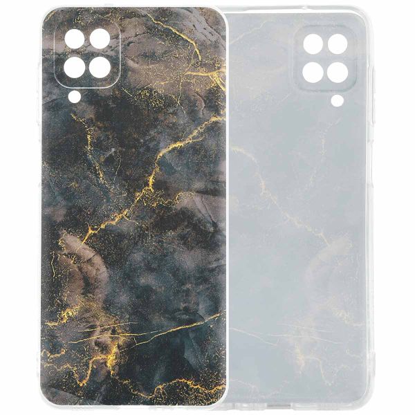 imoshion Design hoesje Samsung Galaxy A12 - Black Marble