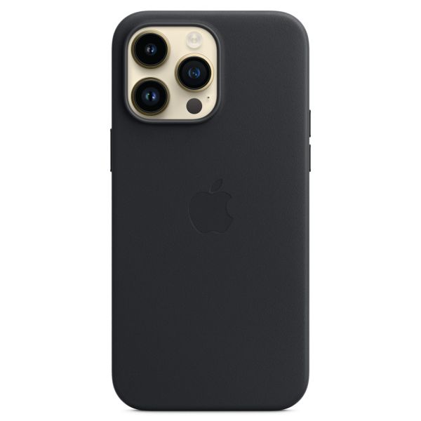 Apple Leather Back Cover with MagSafe Apple iPhone 14 Pro Max - Midnight