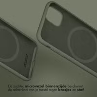 Accezz Liquid Silicone Backcover met MagSafe Apple iPhone Air - Cooper Green