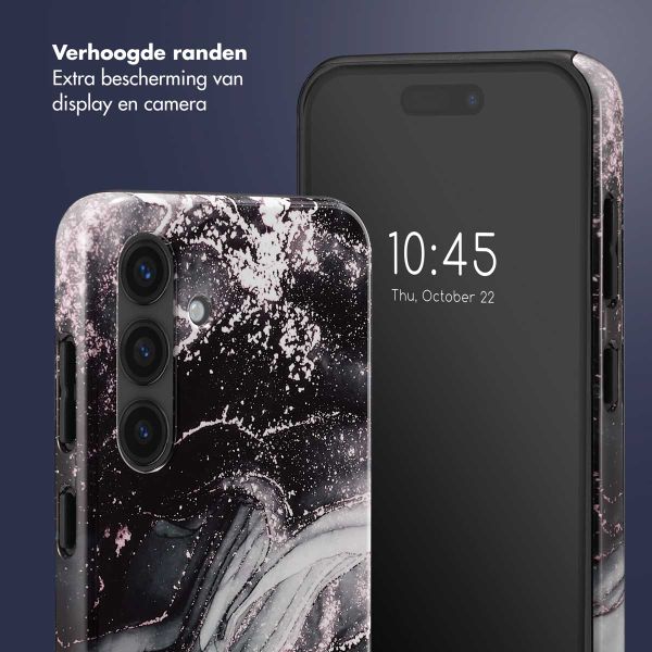 Selencia Vivid Backcover Samsung Galaxy S24 - Chic Marble Black