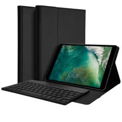 Accezz QWERTY Bluetooth Keyboard Bookcase Apple iPad (2018)/(2017)/Air(2)