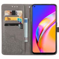 imoshion Mandala Bookcase Oppo A94 (5G) - Grijs