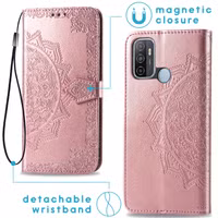 imoshion Mandala Bookcase Oppo A53 / Oppo A53s - Rosé Goud