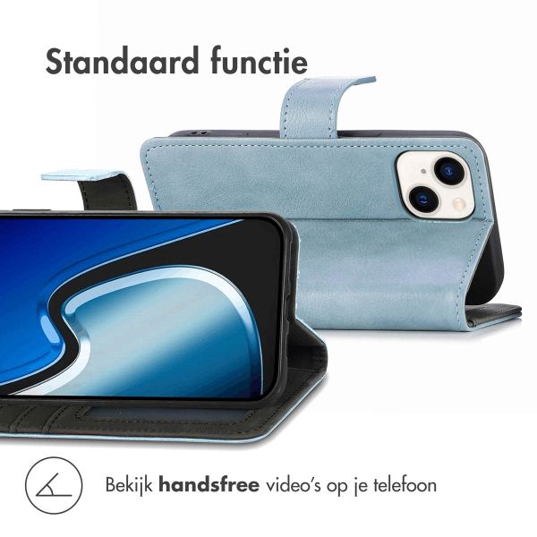 imoshion Luxe Bookcase Apple iPhone 15 - Lichtblauw