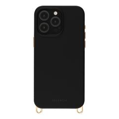Selencia Rivièra MagSafe Backcover met afneembare haakjes Apple iPhone 15 Pro Max - Velvet Black