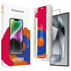 Accezz Tempered Glass Full Cover Screen protector with Applicator Samsung Galaxy S24 Ultra