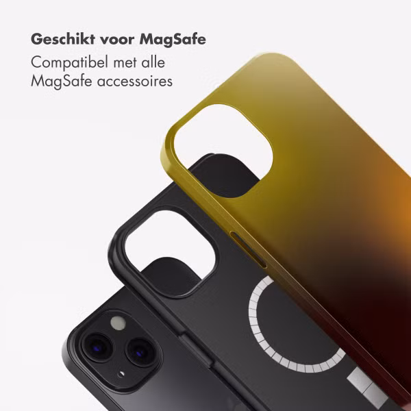 Selencia Vivid Backcover met MagSafe Apple iPhone 13 - Gradient Olive Dust