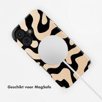Selencia Vivid Backcover met MagSafe Apple iPhone 17 - Art Wave Black